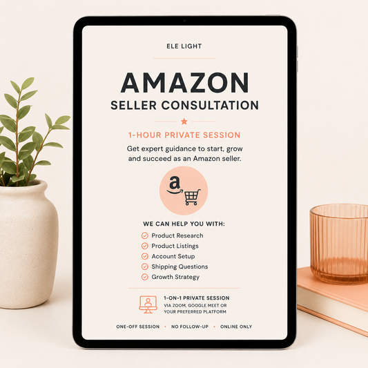 Amazon Seller Consultation (1-Hour Private Session)